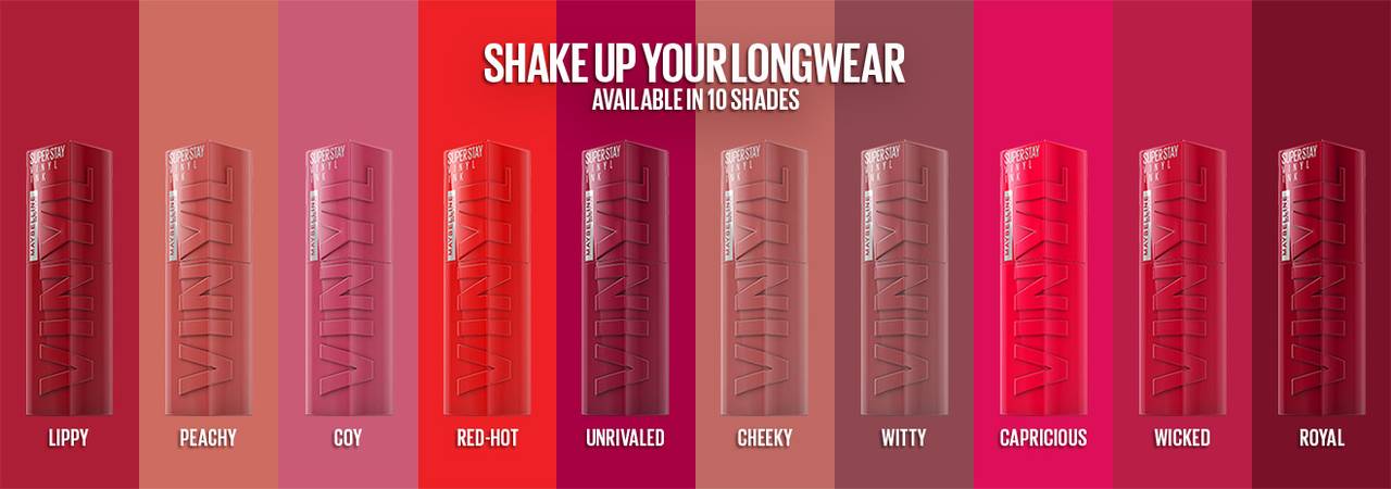 Maybelline Vinyl Ink Liquid Lipstick Collection