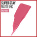 Maybelline New York Super Stay Matte Ink Liquid Lipstick - 125 Inspirer - pink, Buy online in Egypt,3600531513429
