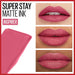 Maybelline New York Super Stay Matte Ink Liquid Lipstick - 125 Inspirer - pink, Buy online in Egypt,3600531513429